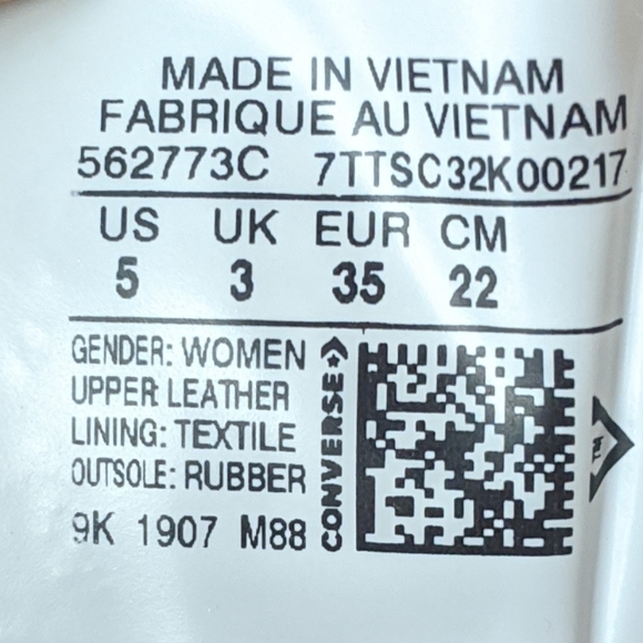 Converse CTAS Lift Hi Particle Beige/White/Black - Picture 7 of 9